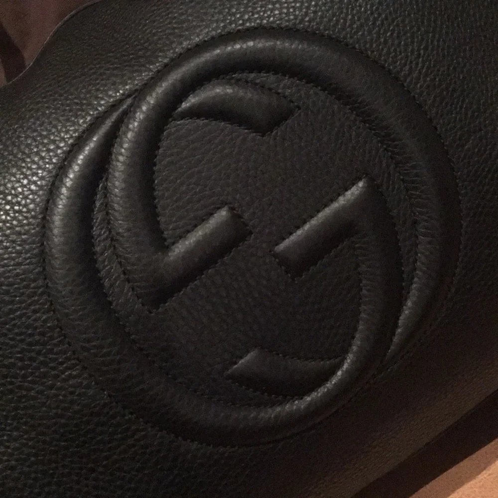 Gucci Black Leather Tote Bag - Picture 3 of 15